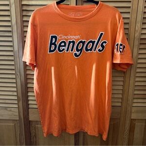 Cincinnati Bengals 47 Brand Men’s Orange Logo T-Shirt Size Large (fits like Med)